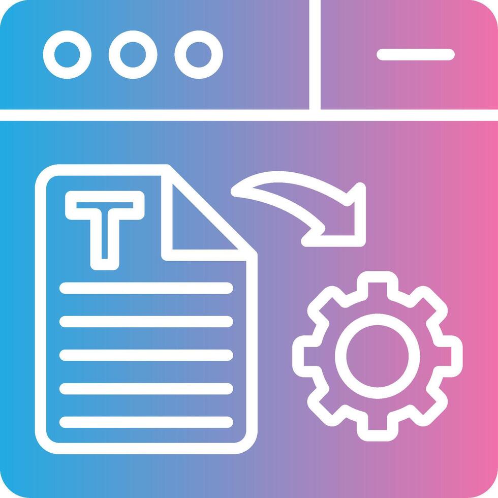 Text Generator Outlined Concept Piece vector