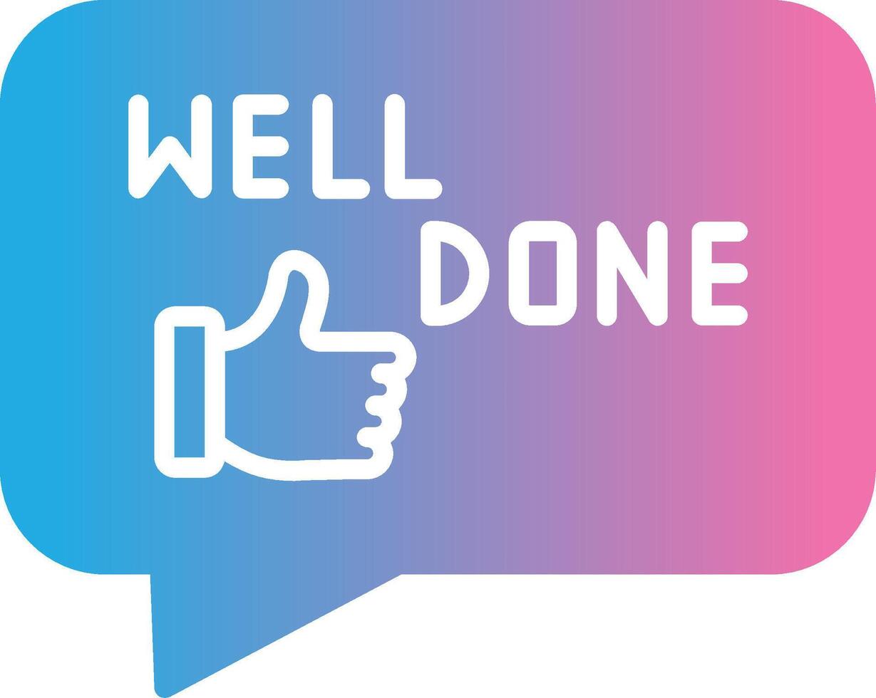 Well Done Handcrafted UI Symbol vector