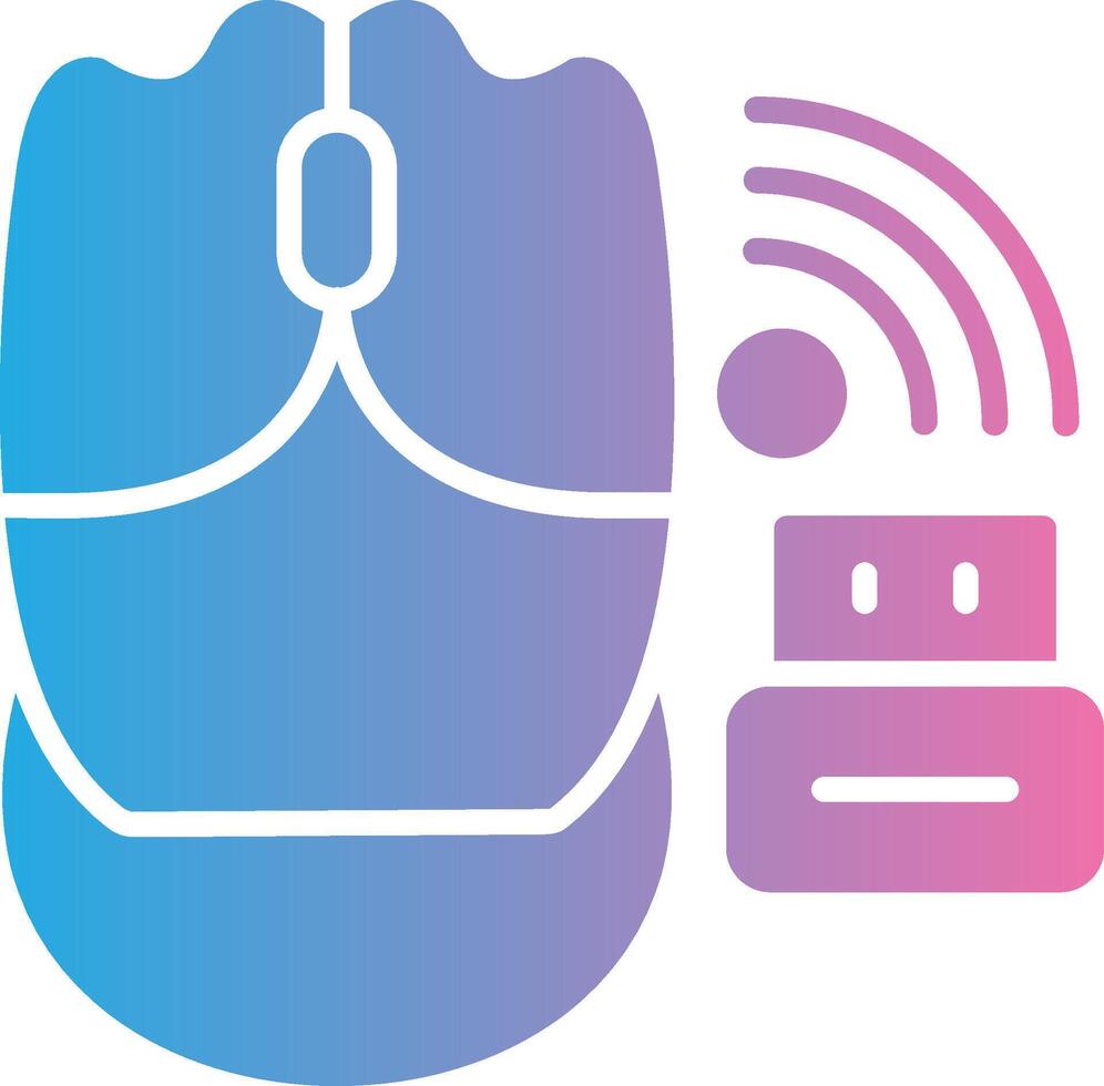 Wireless Mouse Digital Tech Element vector