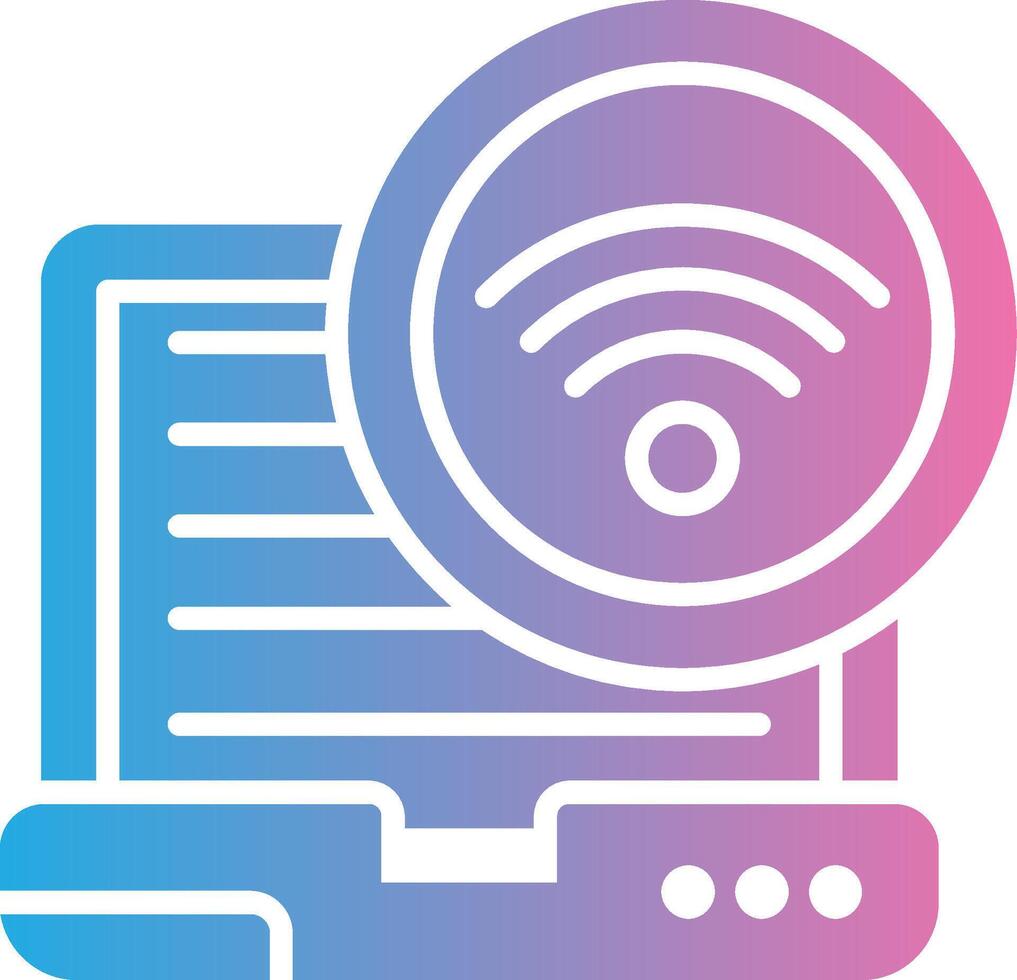 Wifi Responsive App Shape vector