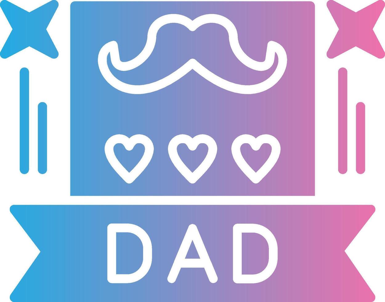 Best Dad Color Block Badge vector