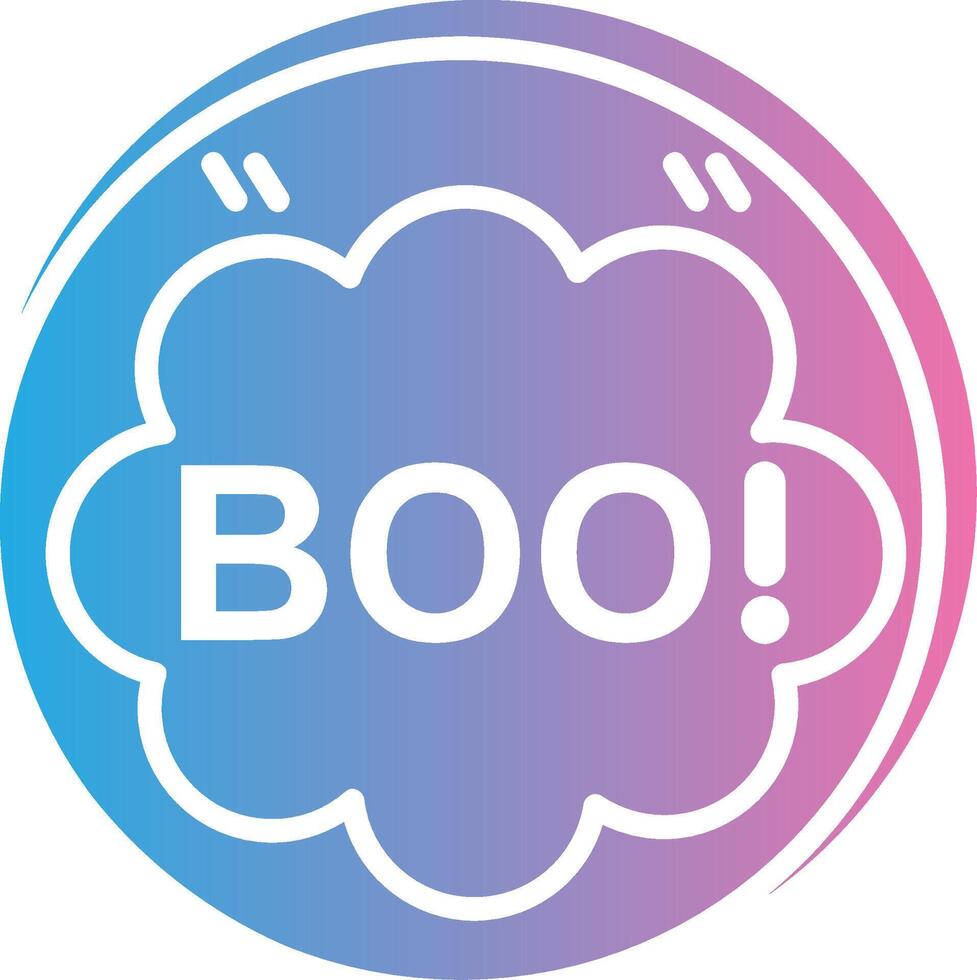 Boo Solid Fill Symbol vector