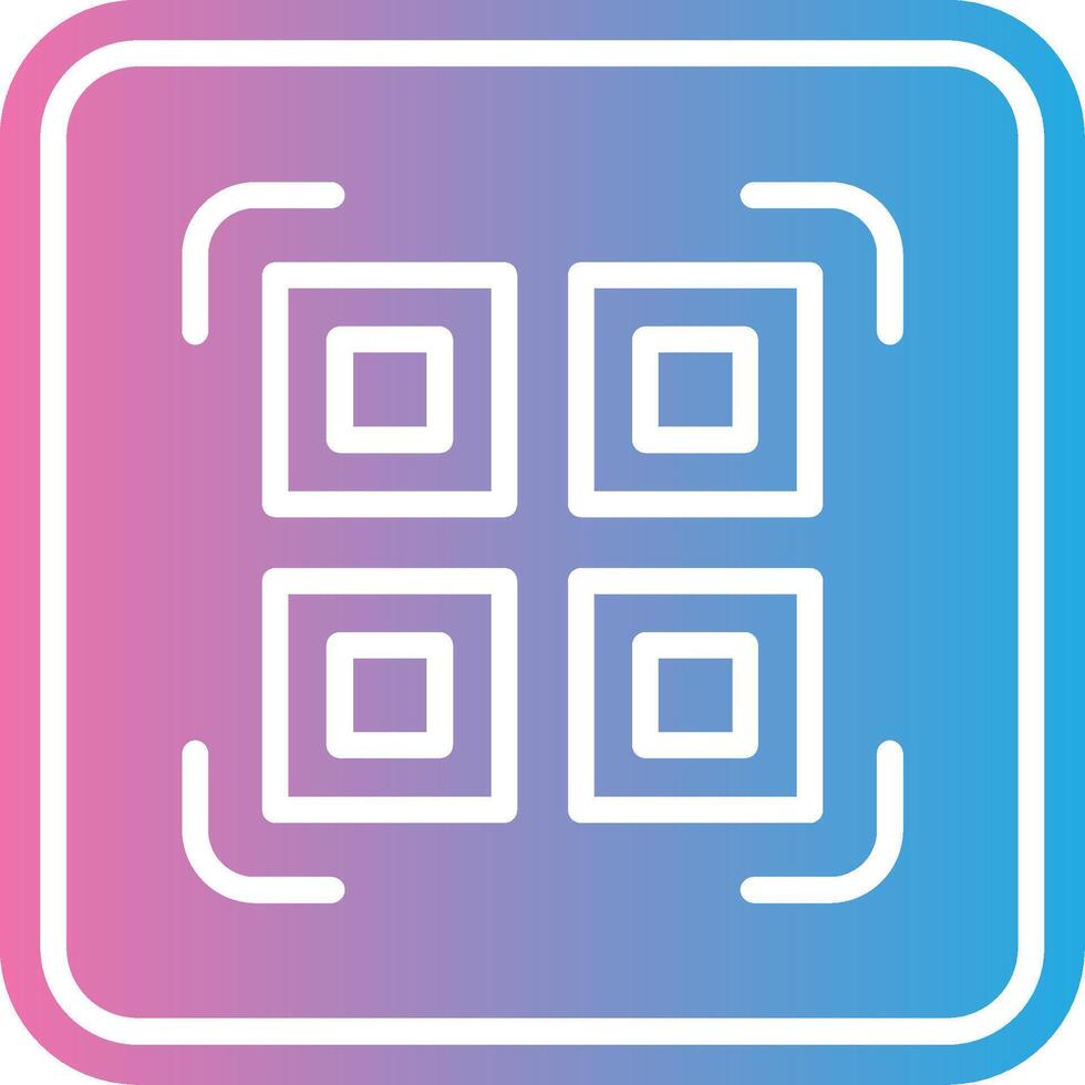 Qr Code Scan Clean UI Concept vector