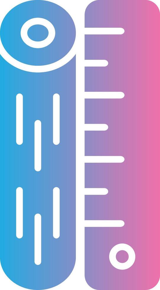 Ruler Modern Color Symbol vector