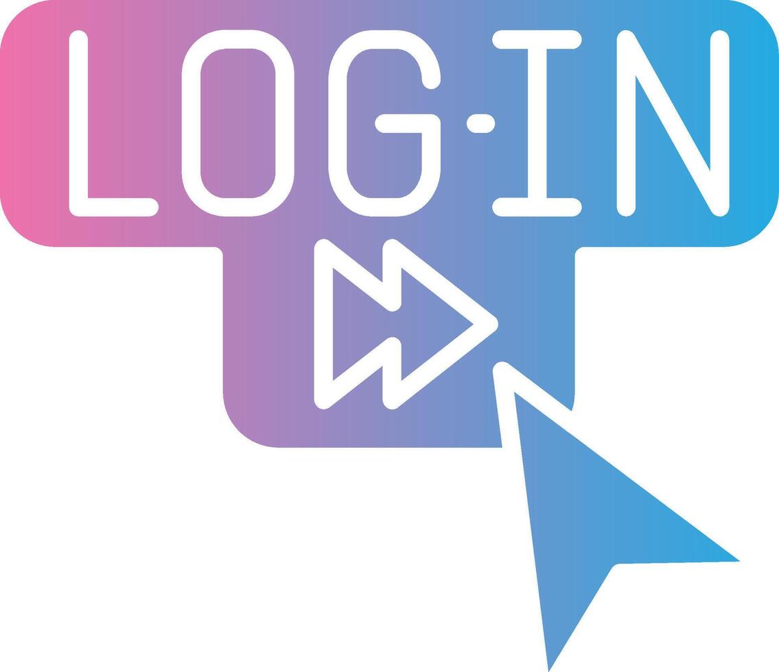 Log In Futuristic UI Mark vector