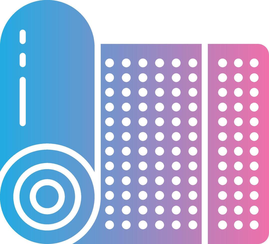 Yoga Mat Sharp Line Mark vector