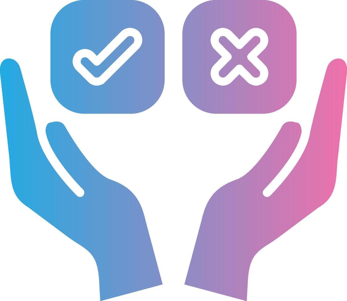 Decision Making Bold App Graphic vector