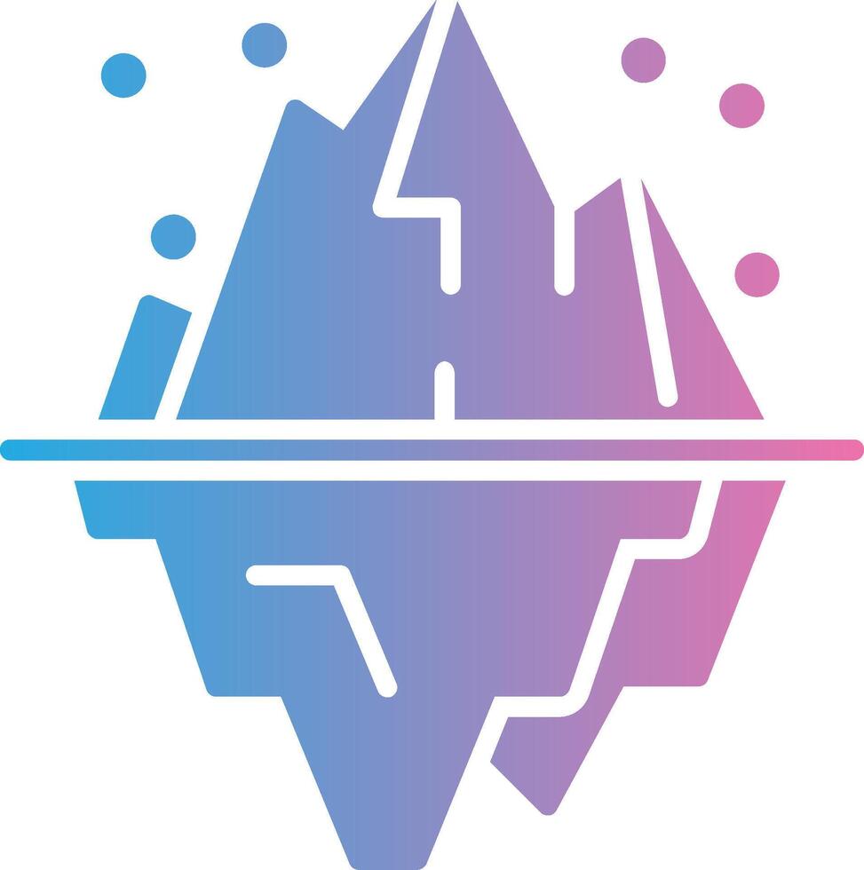 Iceberg User-Friendly Drawing vector