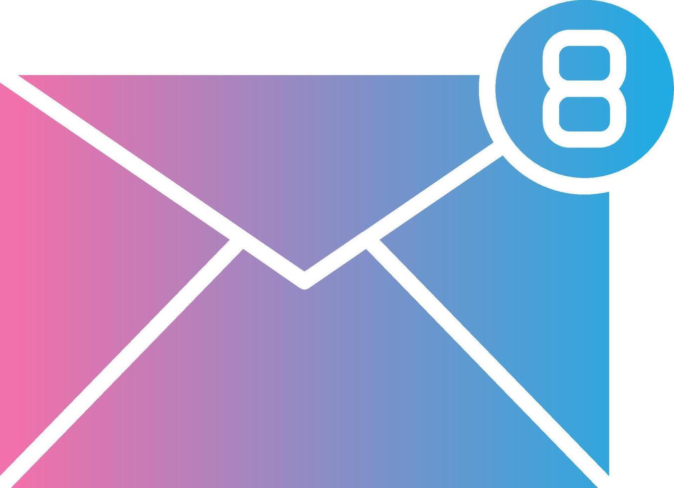 Mail High Contrast Badge vector