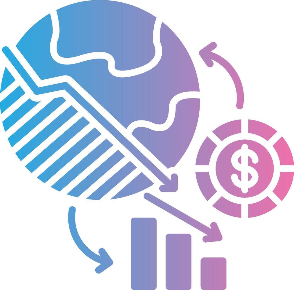 Economic Crisis Cool Tone Form vector