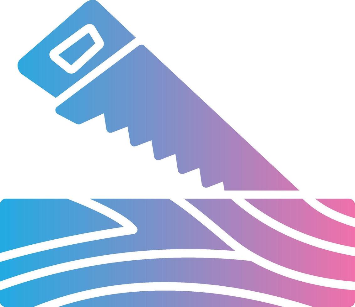 Hand Saw Pastel Tone Form vector