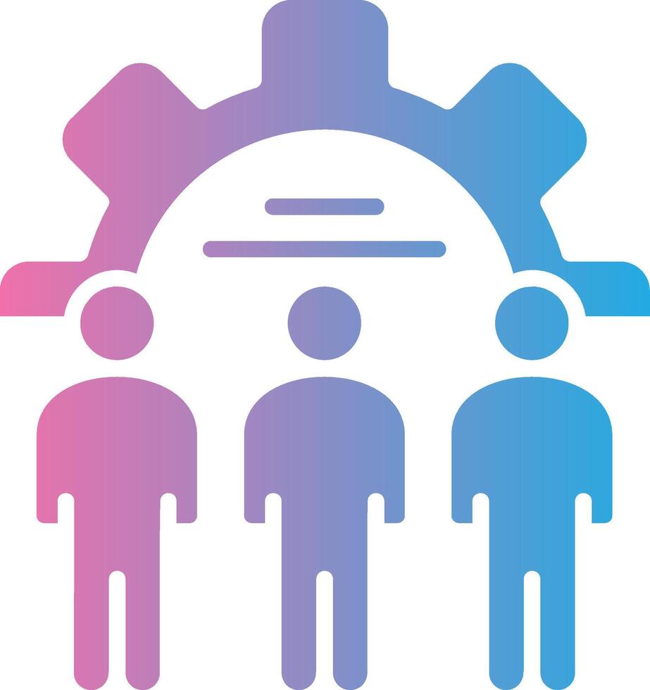 Team Building Outlined Frame Object vector
