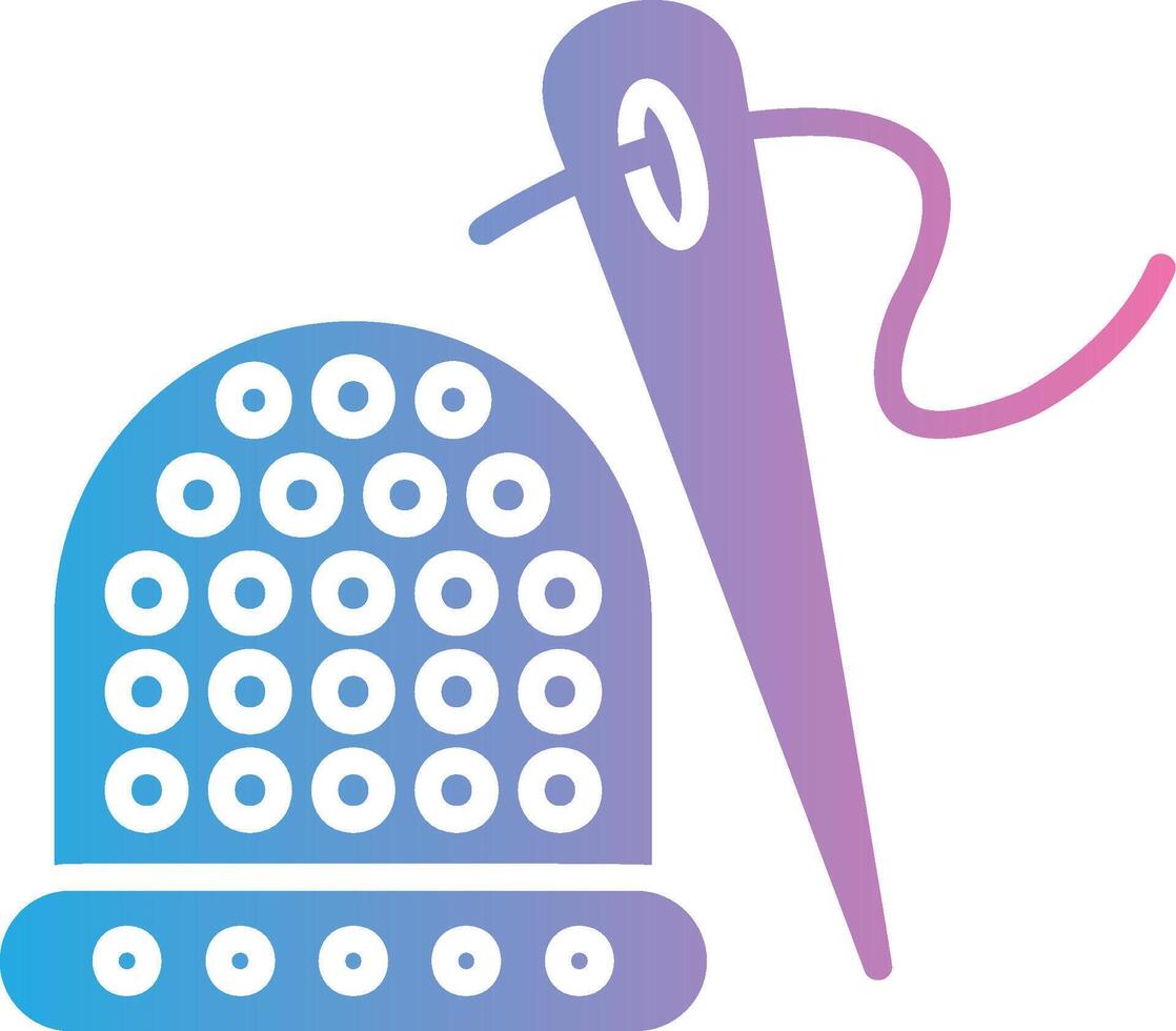 Thimble Pastel Tone Form vector