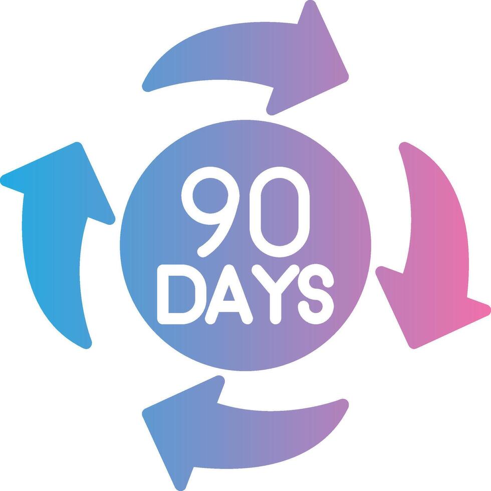 90 Days Compact Web Symbol vector