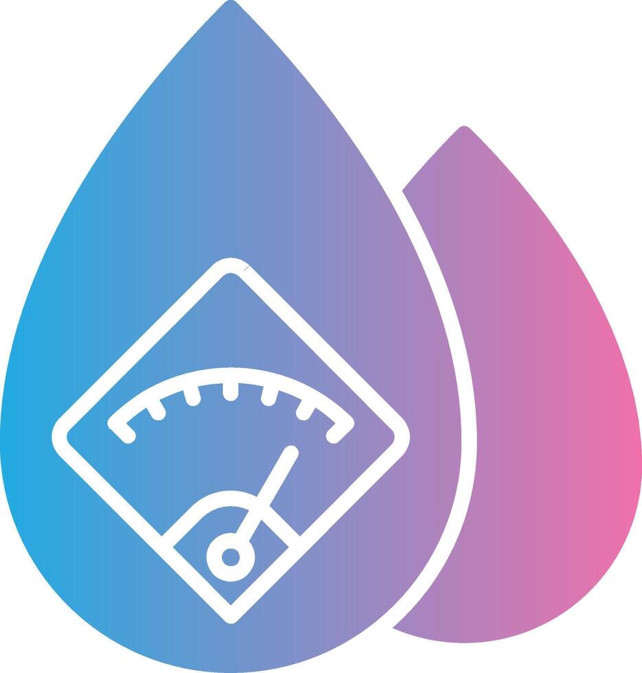 Water Consumption Simplified Line Mark vector