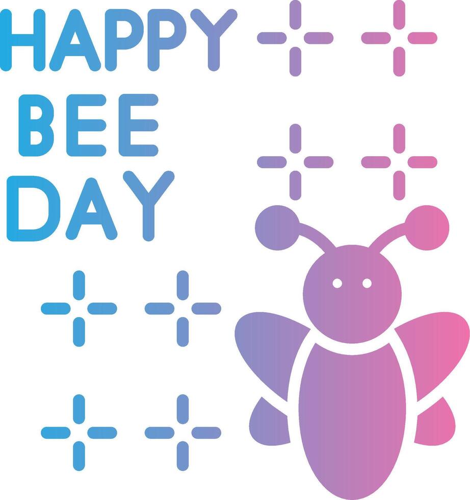 World Bee Day Coded UI Symbol vector