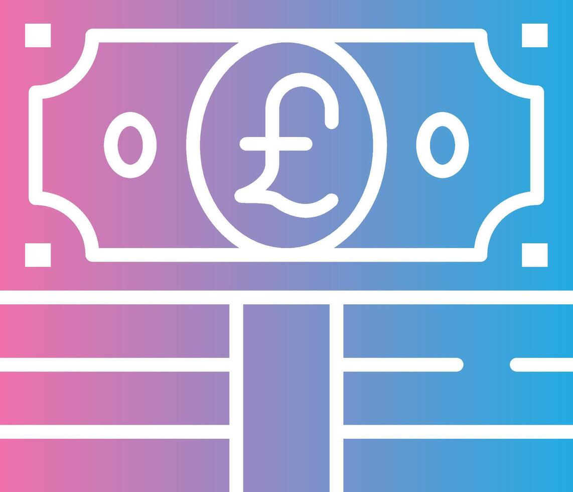 Pound Neon UI Symbol vector
