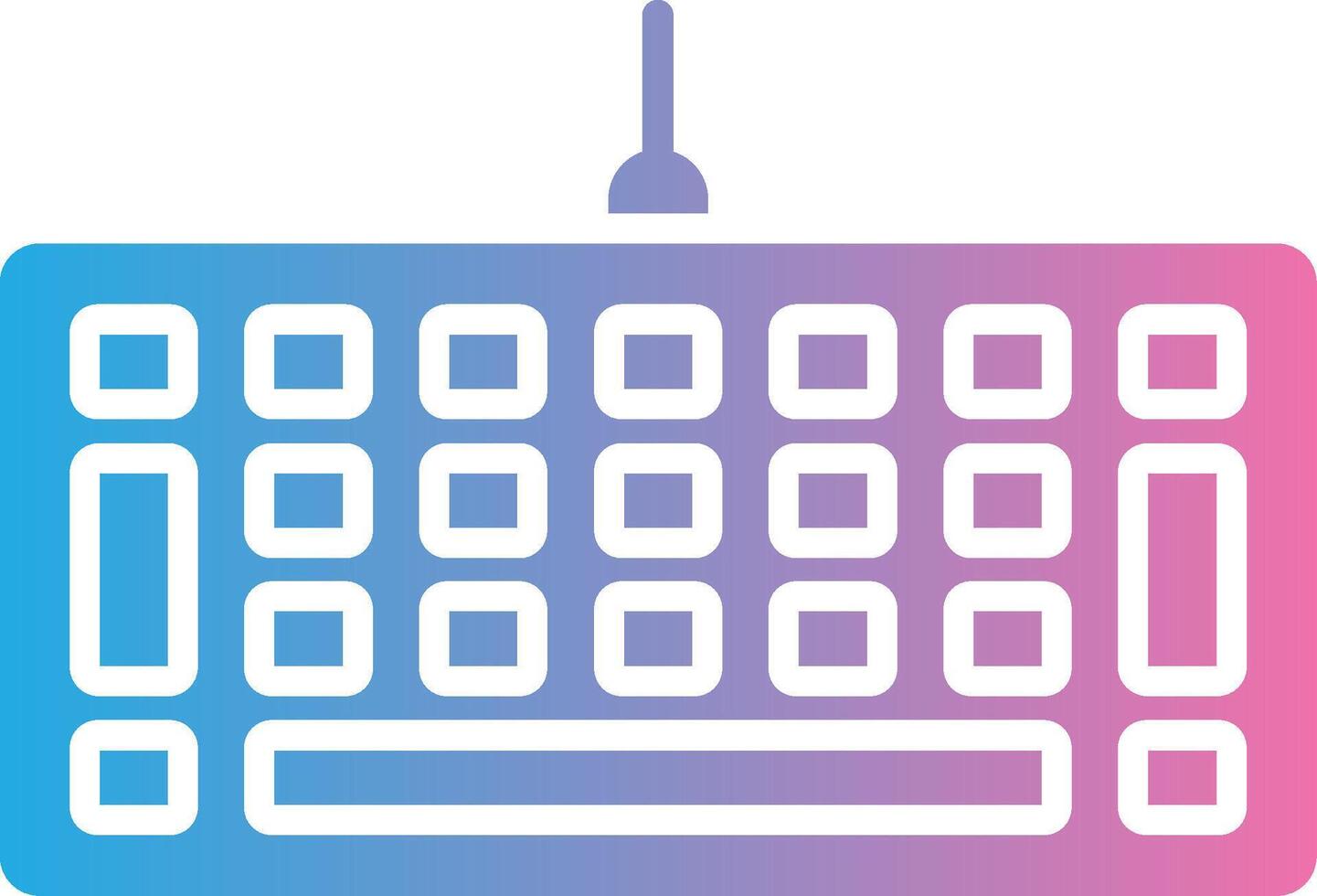 Keyboard App-Based UI Graphic vector