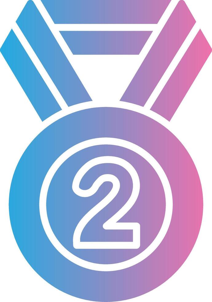 2nd Prize High Contrast Badge vector