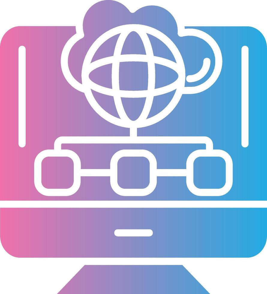 Cloud Computing Handcrafted UI Symbol vector