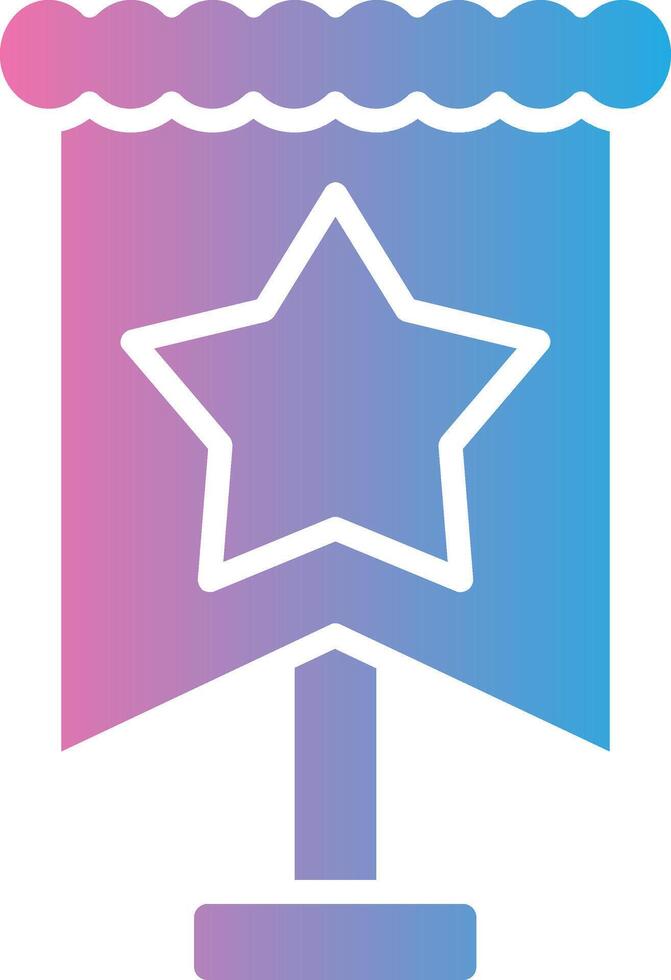 Flag Pole Business App Graphic vector