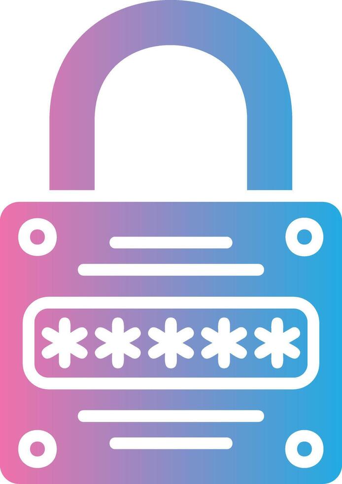 A lock with a key inside it vector