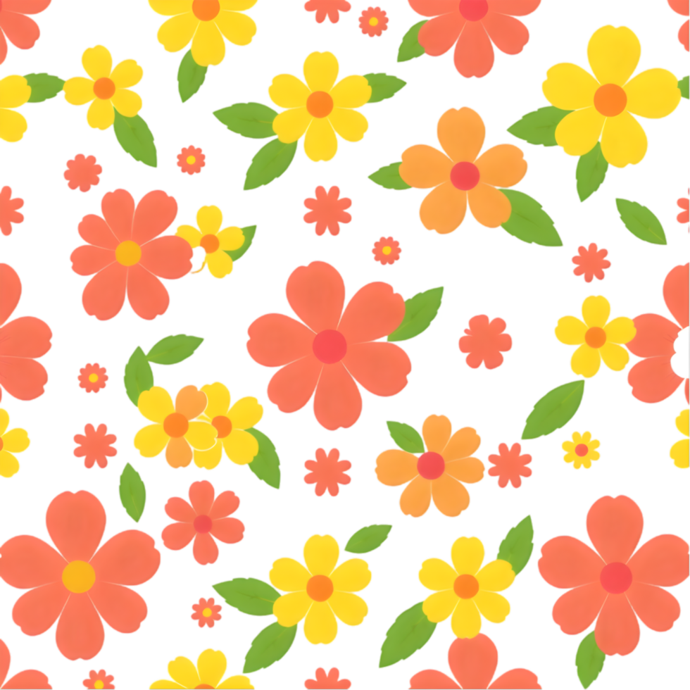 Balanced flower design on Scandinavian textile with geometry. . png