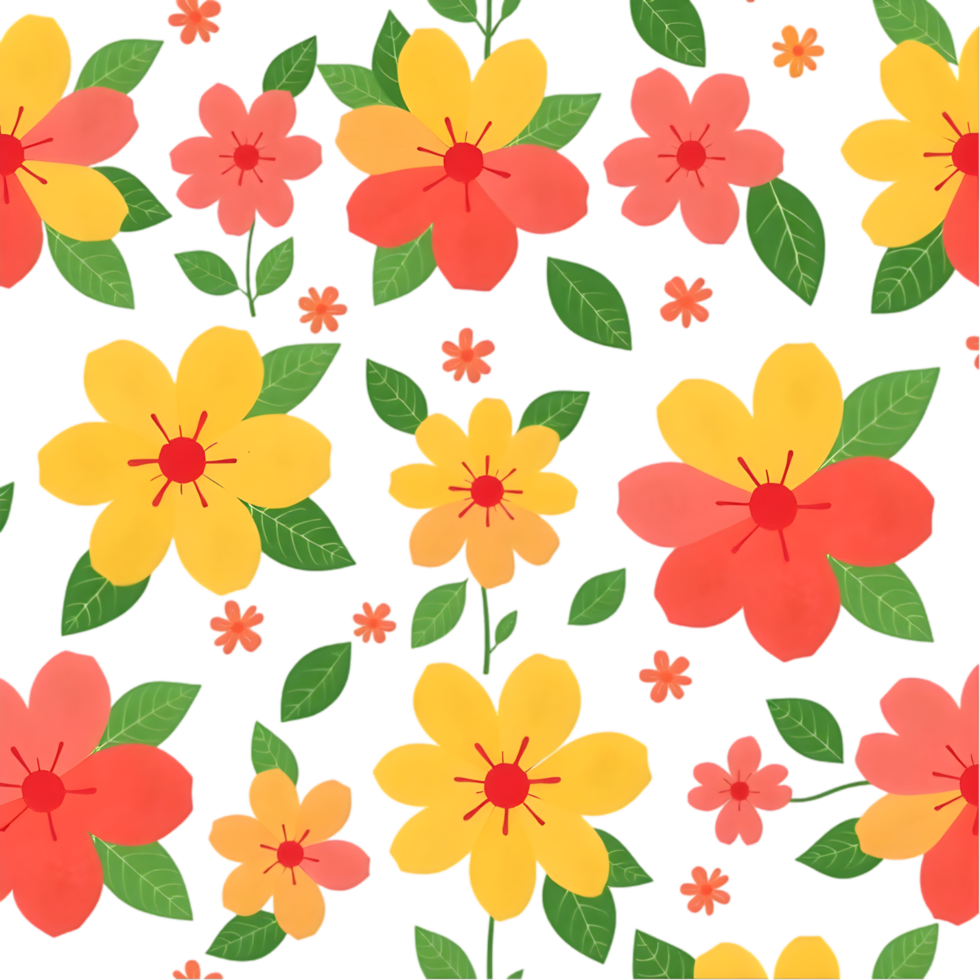 Interior fabric pattern featuring Scandinavian floral elements. . png