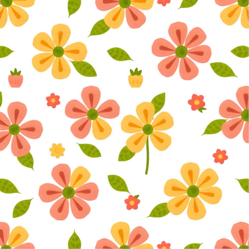 Nordic floral motifs in pastel geometric patterns for textiles. . png