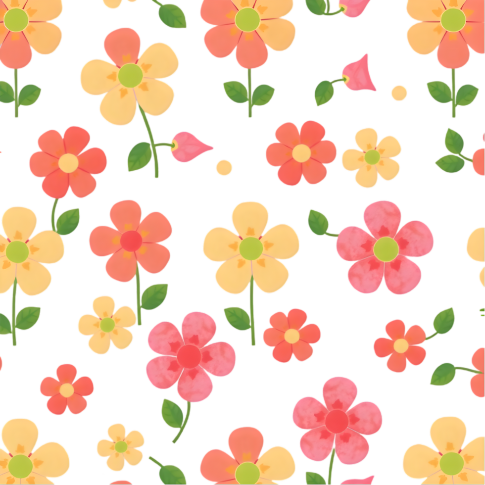 Scandinavian themed floral geometric print for textile surfaces. . png