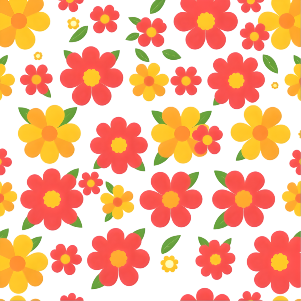Fresh floral Scandinavian design with geometric print for fabrics. . png