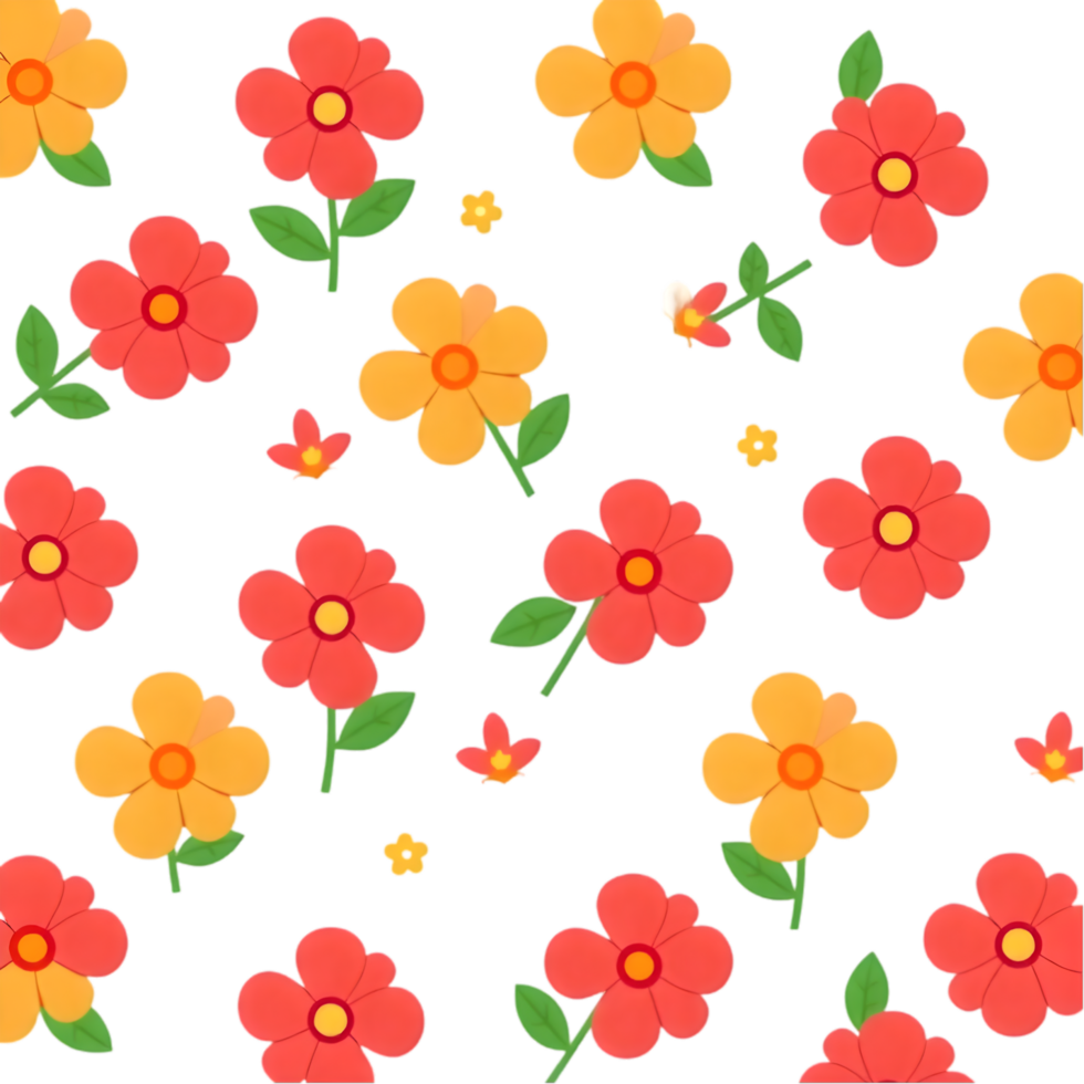 Scandinavian floral geometric pattern for modern textile interior design. . png