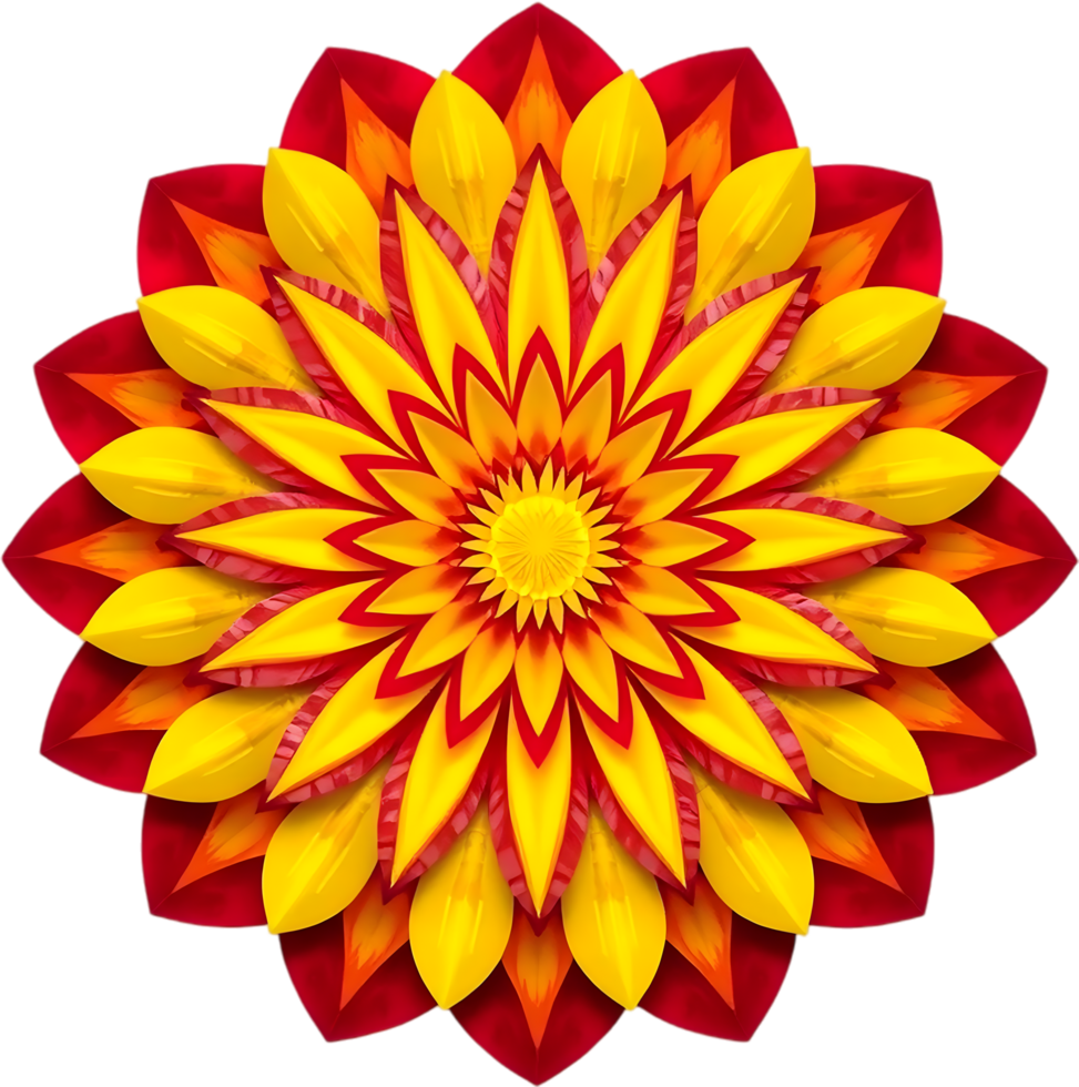 Gentle gradient symmetry in geometric floral artwork for decor. . png