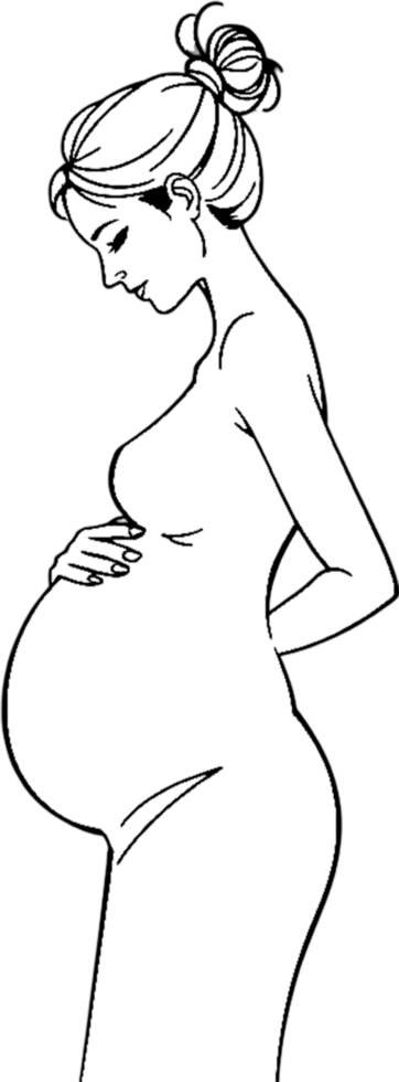 Fashion inspired mother-to-be with elegance charm and radiance. . png