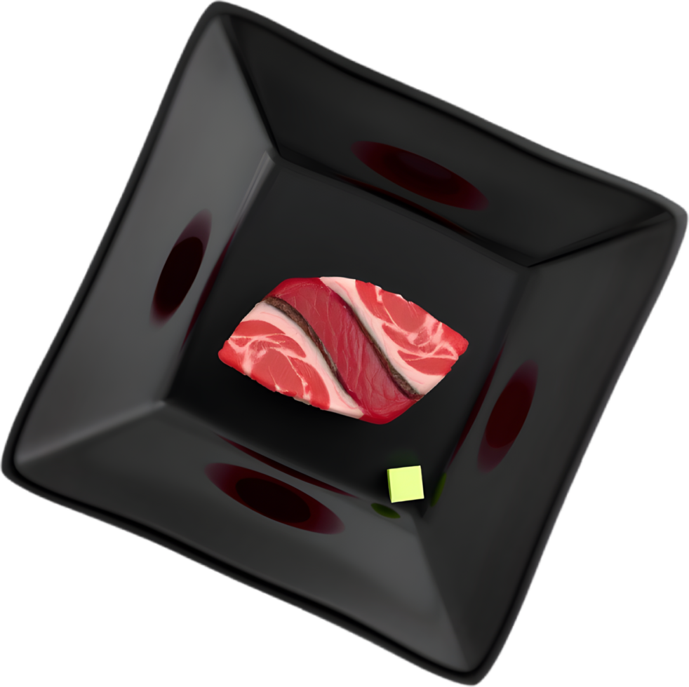 Juicy seared beef sushi image with luxurious nigiri flavor. . png