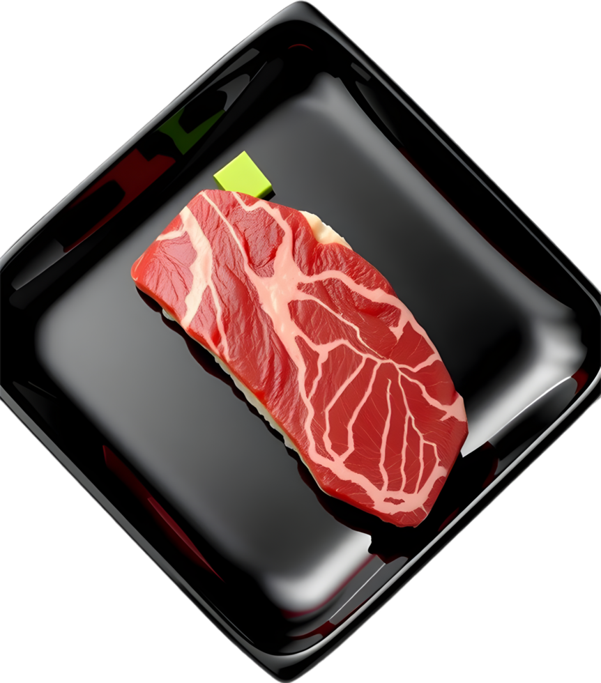Elegant sushi dish showing premium wagyu nigiri tasty style. . png