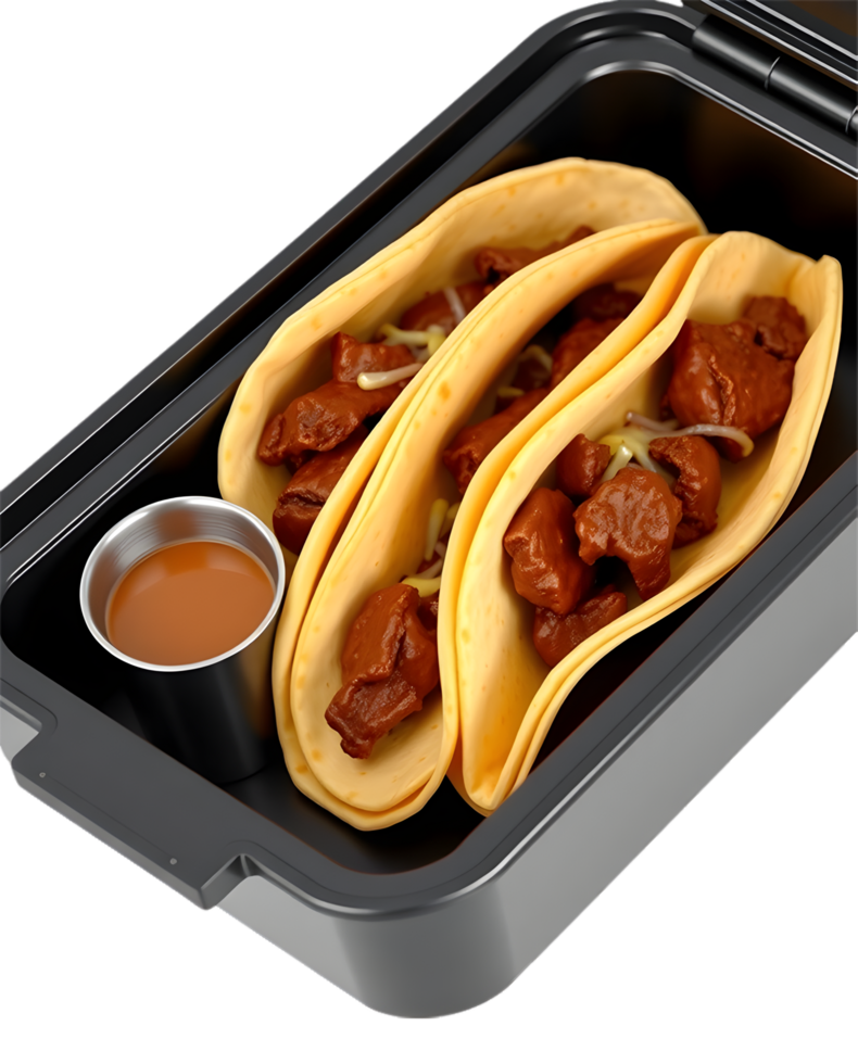 Birria tacos digital art with vibrant food illustration style. . png