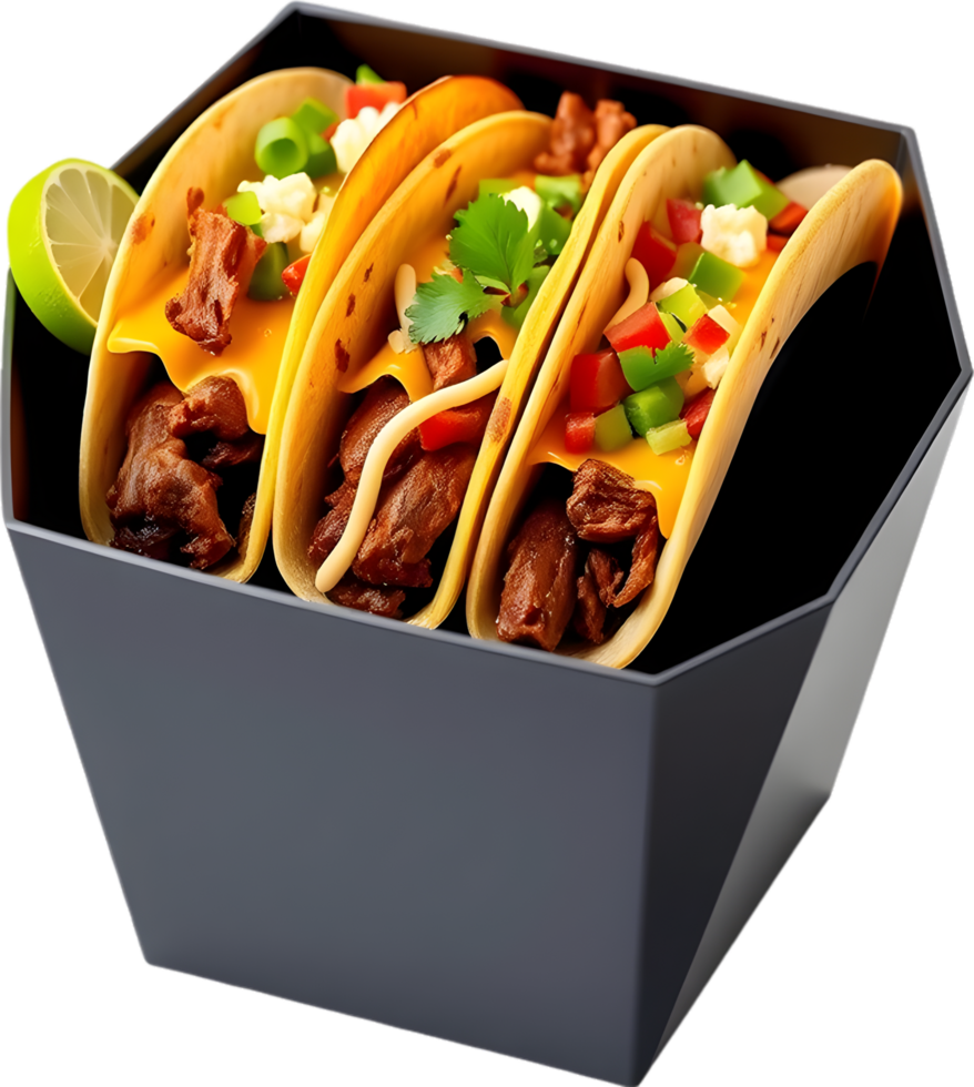 Beef-filled tacos bursting with savory spices and hot flavor. . png