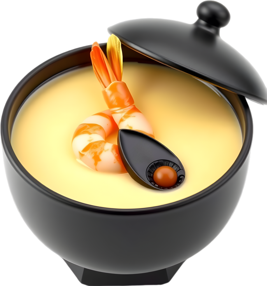 Silky delicious chawanmushi illustration for Japanese food lovers. . png