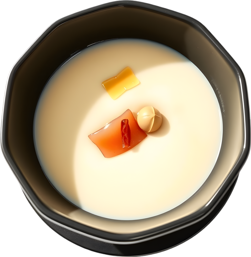 Smooth soft chawanmushi food clipart with savory flavor. . png