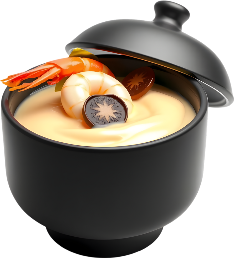 Delicious creamy chawanmushi with silky smooth texture rich flavor. . png