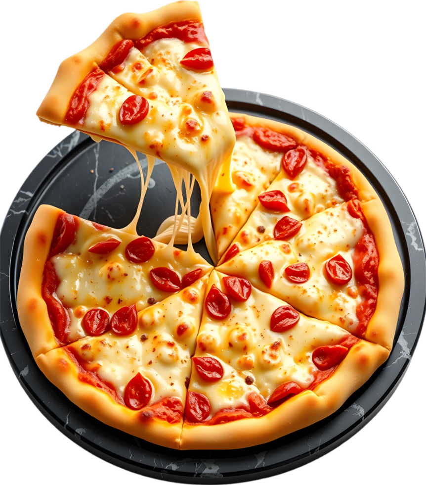 Cheesy gooey dripping pizza slice fresh crust clipart. . png