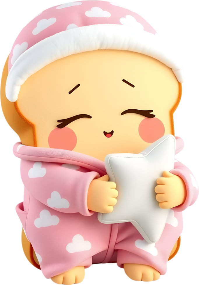 Delightful cartoon toast image with fun breakfast character style. . png