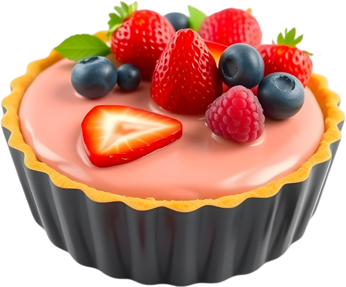 Fruit Tart Clipart Packed With Fresh Vibrant Juicy Ingredients. . png