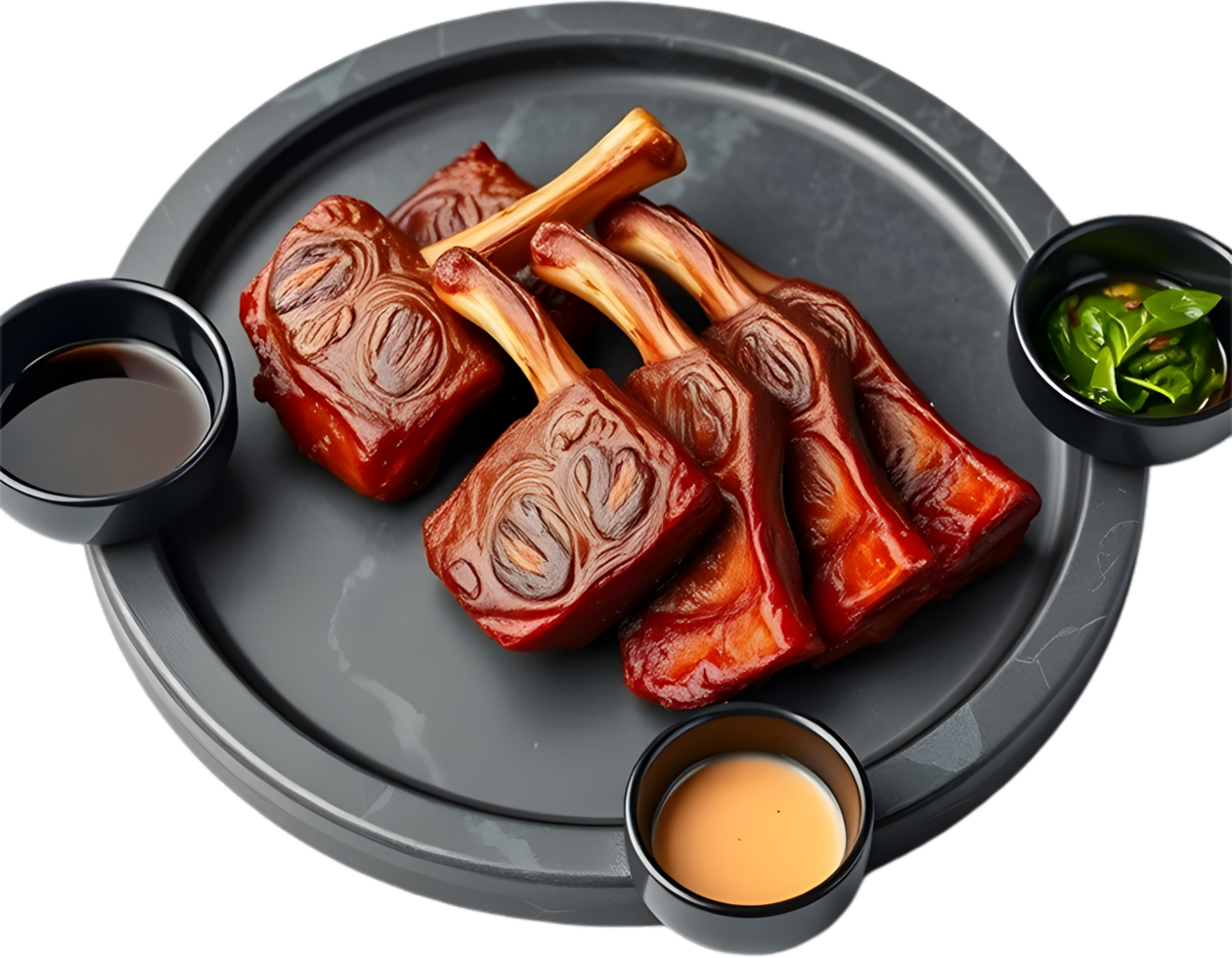 Clipart of Korean BBQ with Grilled Meaty Perfection Style. . png