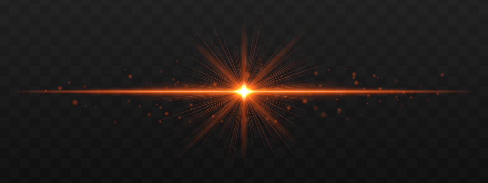 A glowing star burst on a black background vector