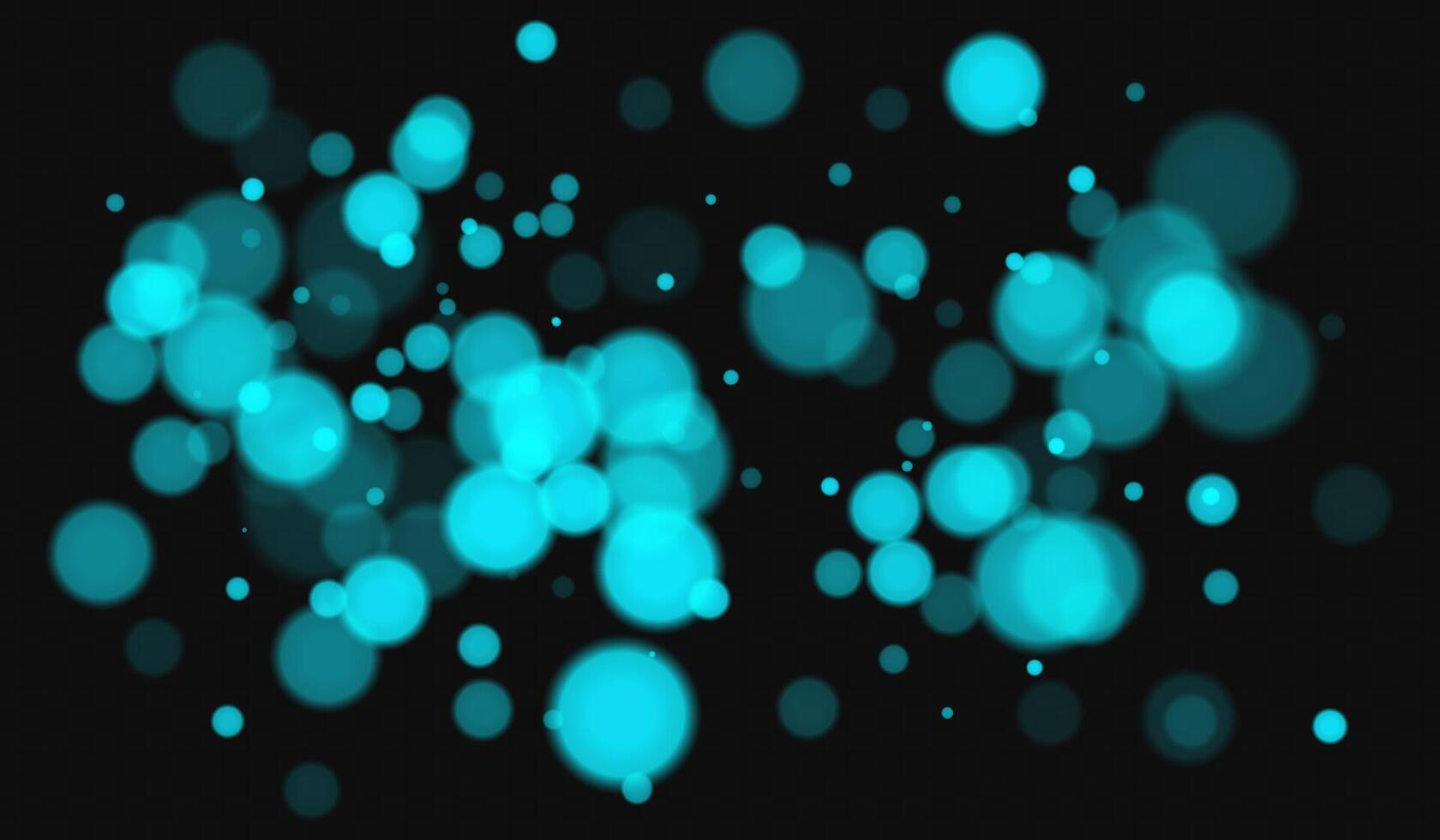 Blue lights on black background vector