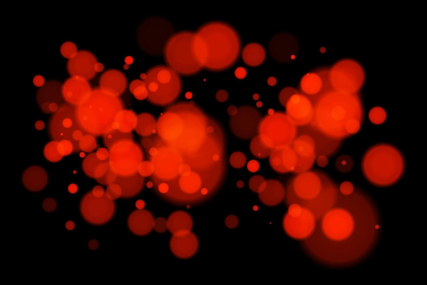 Red lights on black background vector