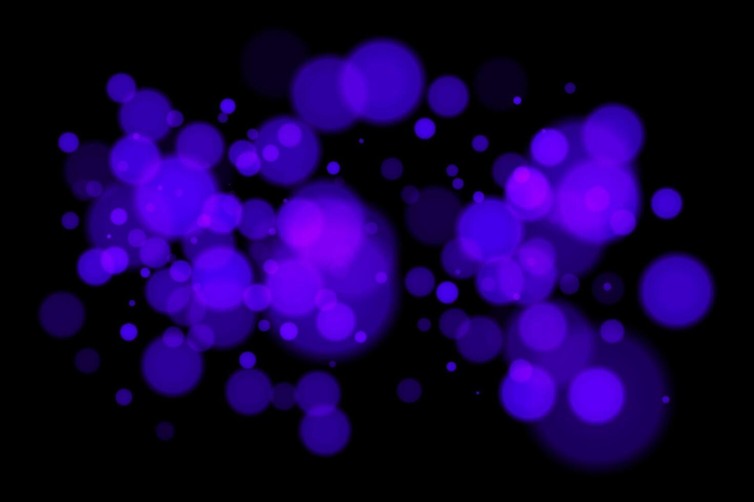 A bunch of purple lights on a black background vector