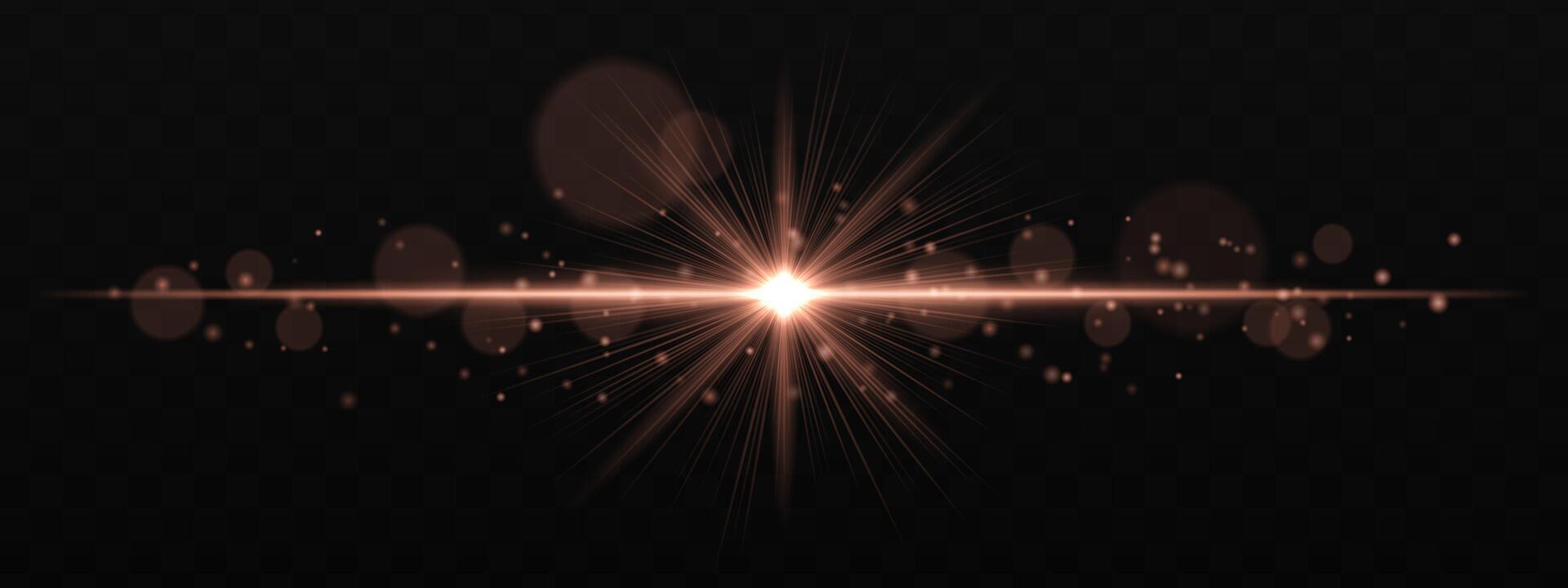 A glowing starburst with a black background vector